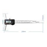 0-150mm Digital Display Depth Gauge Caliper Vernier Caliper Depth Measuring Ruler, 0-150mm