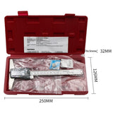 0-150mm Digital Display Depth Gauge Caliper Vernier Caliper Depth Measuring Ruler, 0-150mm