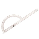 0-180 Degree Stainless Steel Protractor Angle Finder with 0-150mm Arm Measuring Ruler Tool, 0-150mm Ruler