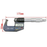 25mm (1 inch) Electronic Digital Micrometer (resolution 0.001mm), 0-25 mm