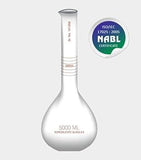 Glassware Measuring Glass Jar With Pour Out Borosilicate Glass Low Exp. NABL Calibration Certificate Capacity 5000ml