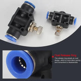 SA-4 LAIZE 2pcs Pipe Throttle Valve Quick Fitting Pneumatic Connector