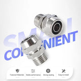 PC6-03 LAIZE 2pcs Nickel Plated Copper Pneumatic Quick Fitting Connector