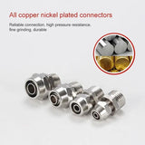 PC6-03 LAIZE 2pcs Nickel Plated Copper Pneumatic Quick Fitting Connector