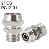 PC6-03 LAIZE 2pcs Nickel Plated Copper Pneumatic Quick Fitting Connector