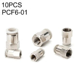 PCF6-02 LAIZE 2pcs Female Thread Straight Pneumatic Quick Fitting Connector