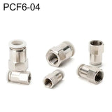 PCF6-02 LAIZE 2pcs Female Thread Straight Pneumatic Quick Fitting Connector