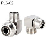 PL8-02 LAIZE Nickel Plated Copper Trachea Quick Fitting Lock Female Connector