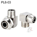 LAIZE Nickel Plated Copper Trachea Quick Fitting Lock Female Connector