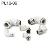 PL4-02 LAIZE 2pcs PL Elbow Pneumatic Quick Fitting Connector