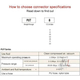 LAIZE Nickel Plated Copper Straight Pneumatic Quick Fitting Connector