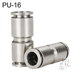 LAIZE Nickel Plated Copper Straight Pneumatic Quick Fitting Connector