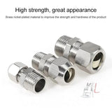 LAIZE Nickel Plated Copper Reducer Straight Pneumatic Quick Fitting Connector