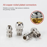 LAIZE Nickel Plated Copper Reducer Straight Pneumatic Quick Fitting Connector