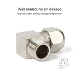 PL4-01 LAIZE Nickel Plated Copper Reducer Elbow Pneumatic Quick Fitting Connector