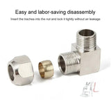 PL4-01 LAIZE Nickel Plated Copper Reducer Elbow Pneumatic Quick Fitting Connector