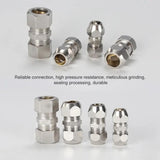 KT-PU-4 LAIZE Nickel Plated Copper Straight Pneumatic Quick Fitting Copper Pipe Connector