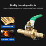 LAIZE Pneumatic Hose Barb Brass Shutoff Ball Valve