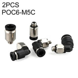 PL4-M3C LAIZE 2pcs Nickel Plated Copper Mini Pneumatic Quick Connector