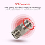 LAIZE Nickel Plated Copper Male Thread Straight Pneumatic Quick Connector