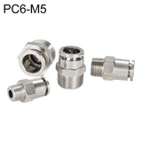 LAIZE Nickel Plated Copper Male Thread Straight Pneumatic Quick Connector