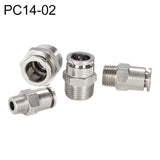 LAIZE Nickel Plated Copper Male Thread Straight Pneumatic Quick Connector