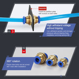 PM-8 LAIZE 2pcsPM Bulkhead Straight Pneumatic Quick Connector