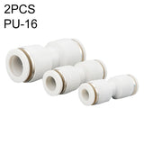 PU-12 LAIZE 2pcs PU Straight Pneumatic Quick Fitting Connector