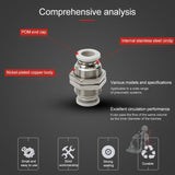 LAIZE PM Bulkhead Straight Pneumatic Quick Fitting Connector