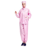 Striped Anti-static Split Hood Dust-proof Work Suit