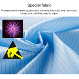 Electronic Factory Anti Static Blue Dust-free Clothing Stripe Dust-proof Clothing