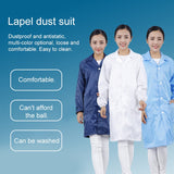 Electronic Factory Anti Static Blue Dust-free Clothing Stripe Dust-proof Clothing