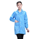 Electronic Factory Anti Static Blue Dust-free Clothing Stripe Dust-proof Clothing