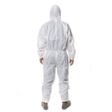 3M 4515 One-piece White Anti-static Anti-chemical Dustproof Sandblasting Suit with Cap, Size: L