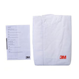 3M 4515 One-piece White Anti-static Anti-chemical Dustproof Sandblasting Suit with Cap, Size: L