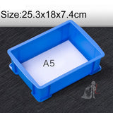 Thick Multi-function Material Box Brand New Flat Plastic Parts Box Tool Box, Size: 25.3cm x 18cm x 7.4cm