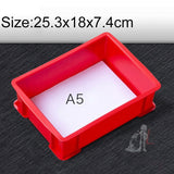 Thick Multi-function Material Box Brand New Flat Plastic Parts Box Tool Box, Size: 25.3cm x 18cm x 7.4cm