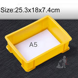 Thick Multi-function Material Box Brand New Flat Plastic Parts Box Tool Box, Size: 25.3cm x 18cm x 7.4cm