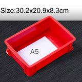 Thick Multi-function Material Box Brand New Flat Plastic Parts Box Tool Box, Size: 30.2cm x 20.9cm x 8.3cm