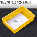 Thick Multi-function Material Box Brand New Flat Plastic Parts Box Tool Box, Size: 38.3cm x 24.2cm x 9.8cm