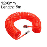 LAIZE Compressor Air Flexible PU Spring Tube with Connector, 8x5mm, 3m, with Connector, 8x5mm, 6m, with Connector, 8x5mm, 9m, with Connector, 8x5mm, 12m, with Connector, 8x5mm, 15m, with Connector, 10x6.5mm, 6m, with Connector