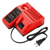 M12-18C For Milwaukee 18V Power Tools Battery Charger, EU, US