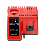 M12-18C For Milwaukee 18V Power Tools Battery Charger, EU, US