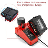 M12-18C For Milwaukee 18V Power Tools Battery Charger, EU, US