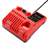 M12-18C For Milwaukee 18V Power Tools Battery Charger, EU, US