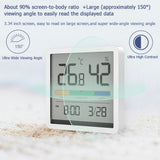 Original Xiaomi Youpin Miiiw Silent Indoor Temperaturer And Humidity Clock with Large 3.34 inch LCD Screen, Silent Temperaturer