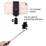 PULUZ 1/4 inch Hot Shoe Tripod Head +  Tripod Stand Clamp for iPhone, Samsung, Huawei, HTC, 5.5cm - 8cm Width Smartphones, Tripod Head + Stand Clamp