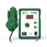 BEST BST-858D+ AC 220V 50Hz 650W LED Displayer Adjustable Temperature Unleaded Hot Air Gun with Helical Wind