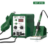 BEST BST-878D 2 in 1 AC 220V 700W LED Displayer Helical Wind Adjustable Temperature Unleaded Hot Air Gun + Solder Station & Soldering Iron