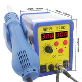 BEST BST-898D 2 in 1 AC 220V 720W LED Displayer Helical Wind Adjustable Temperature Unleaded Hot Air Gun + Solder Station & Soldering Iron